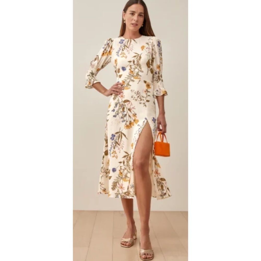Reformation Carolena Dress in Frolic